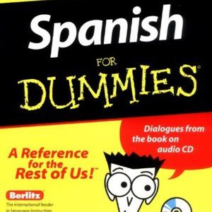 Spanish For Dummies Paperback with CD